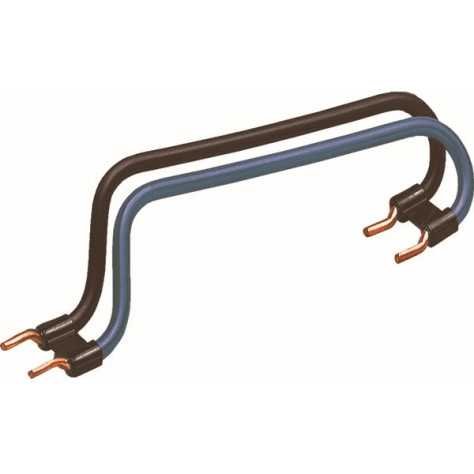 Pontage vertical inter-rangées noir/bleu