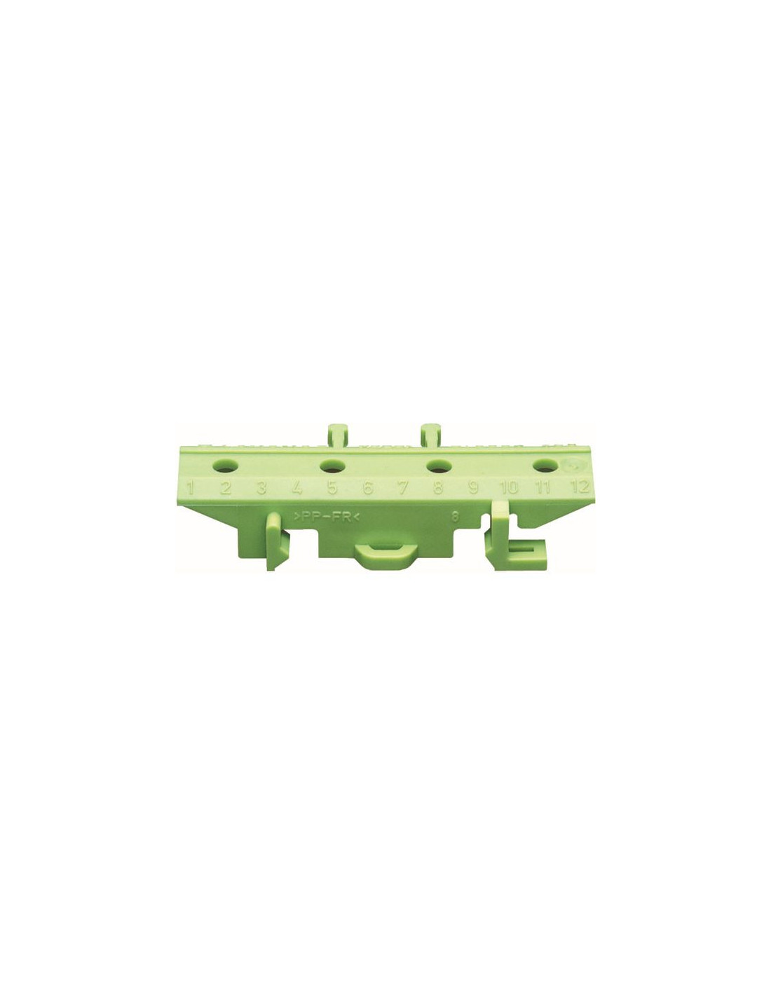 Socle vert/jaune pour barrette