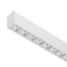 LINEAR 1 C 38W 6625Lm 75° BLANC MAT - ARGENT