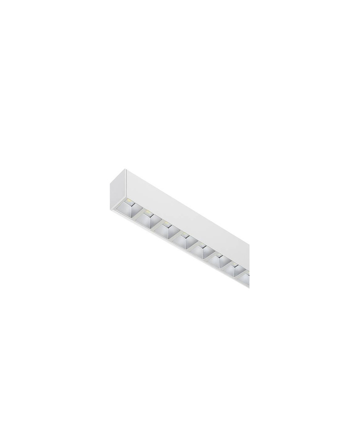 LINEAR 1 C 38W 6625Lm 75° BLANC MAT - ARGENT