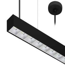 LINEAR 1 P 38W 6625Lm 75° NOIR MAT - ARGENT