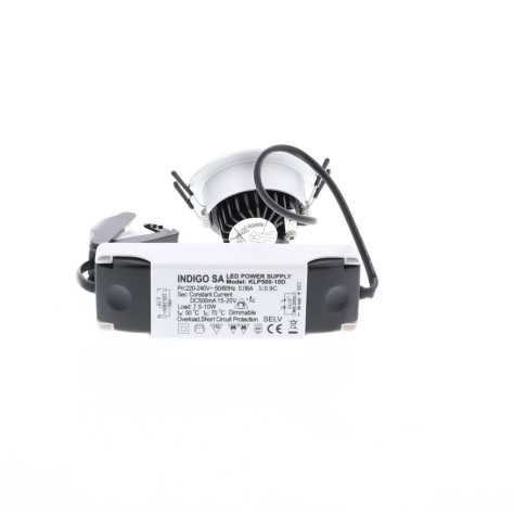 AL1014 RDX 9W 940Lm 3000K 38° IP44 DIM ALUMINIUM