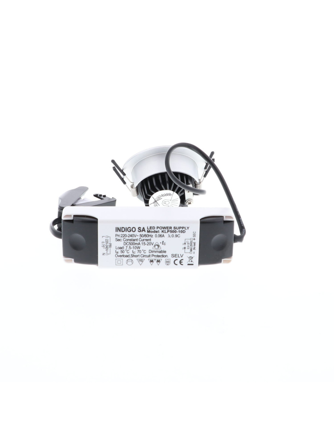 AL1014 RDX 9W 940Lm 3000K 38° IP44 DIM ALUMINIUM