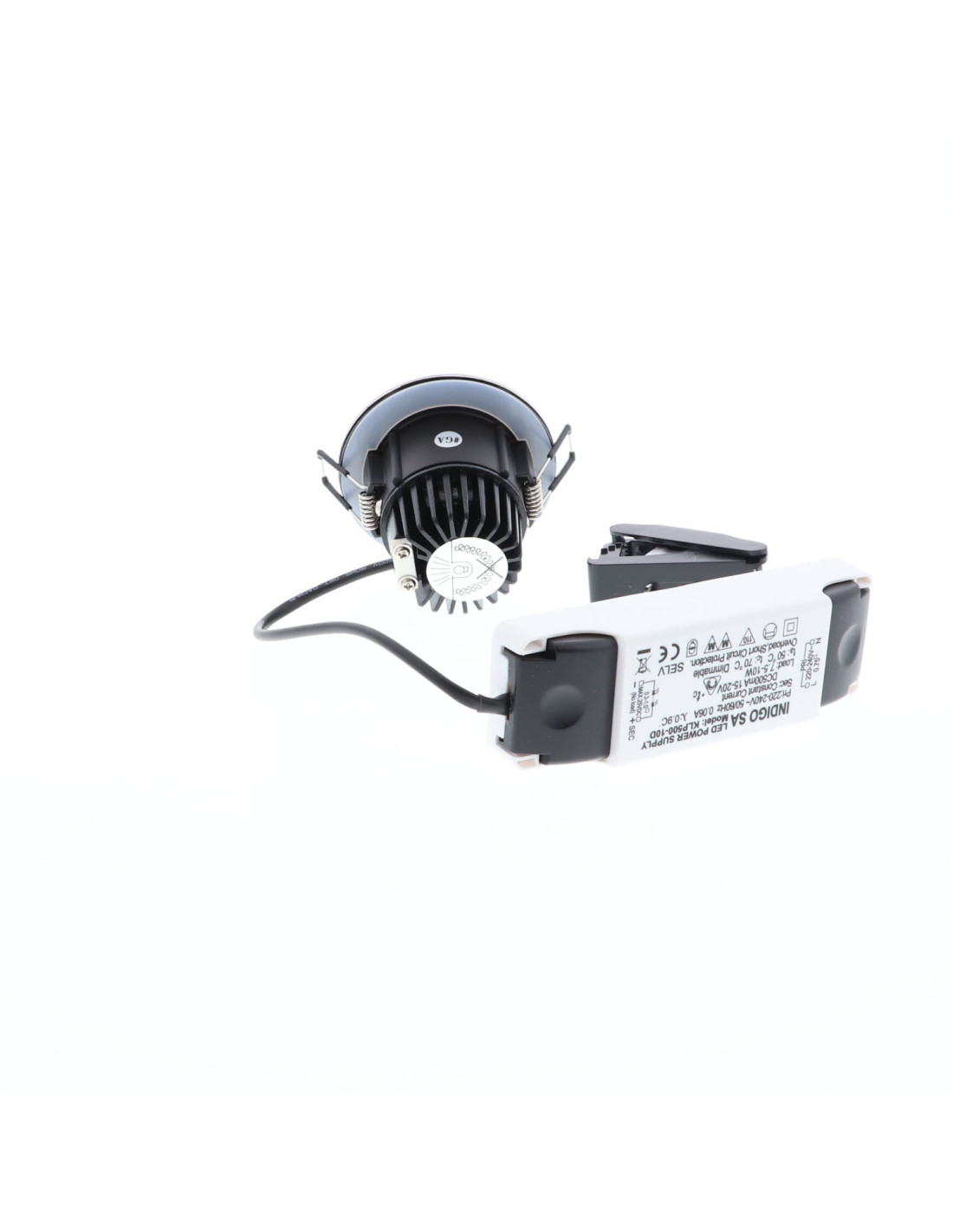 IPHO 82 RD 9W 900Lm 3000K 38° IP65 DIM NOIR