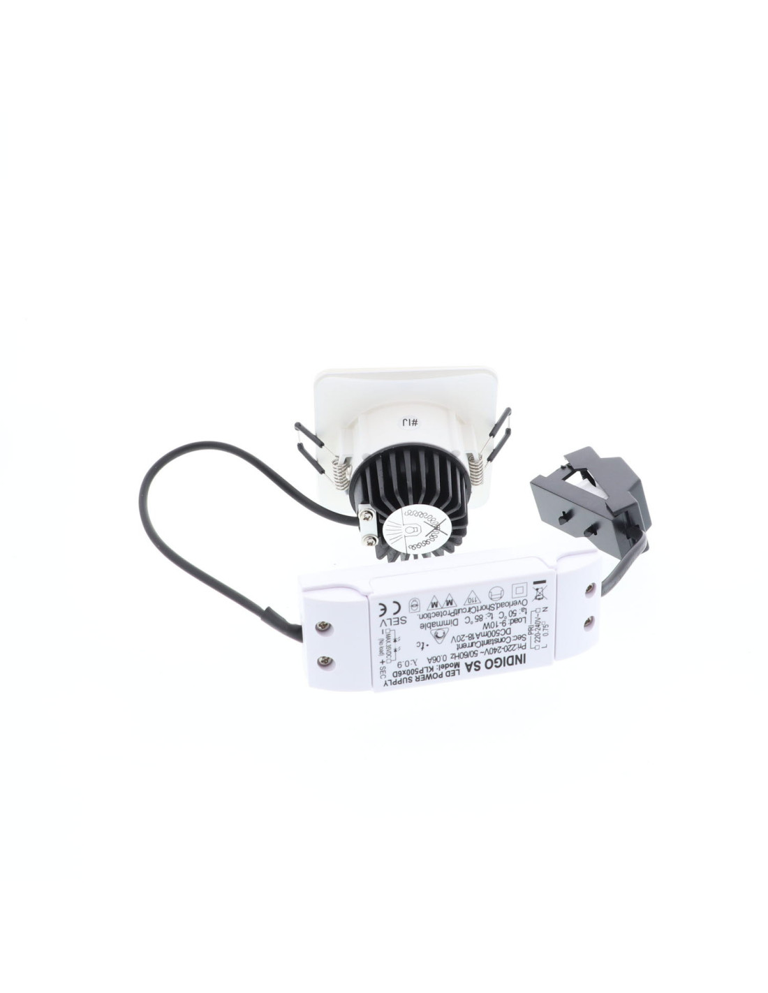 IPHO 82 SD 9W 900Lm 3000K 38° IP65 DIM BLANC