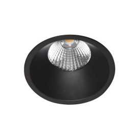 AL3012 RD 9W 1050Lm 3000K 38° IP44 DIM NOIR MAT