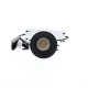 AL3012 RD 9W 1050Lm 3000K 38° IP44 DIM NOIR MAT