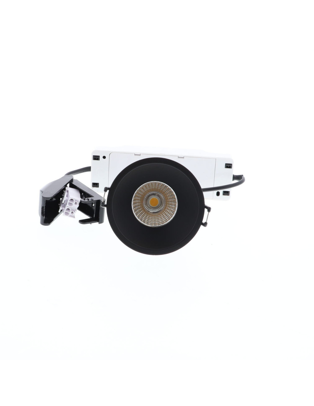 AL3012 RD 9W 1050Lm 3000K 38° IP44 DIM NOIR MAT