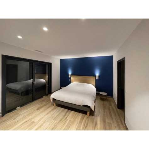 AL3012 RD 9W 1050Lm 3000K 38° IP44 DIM NOIR MAT