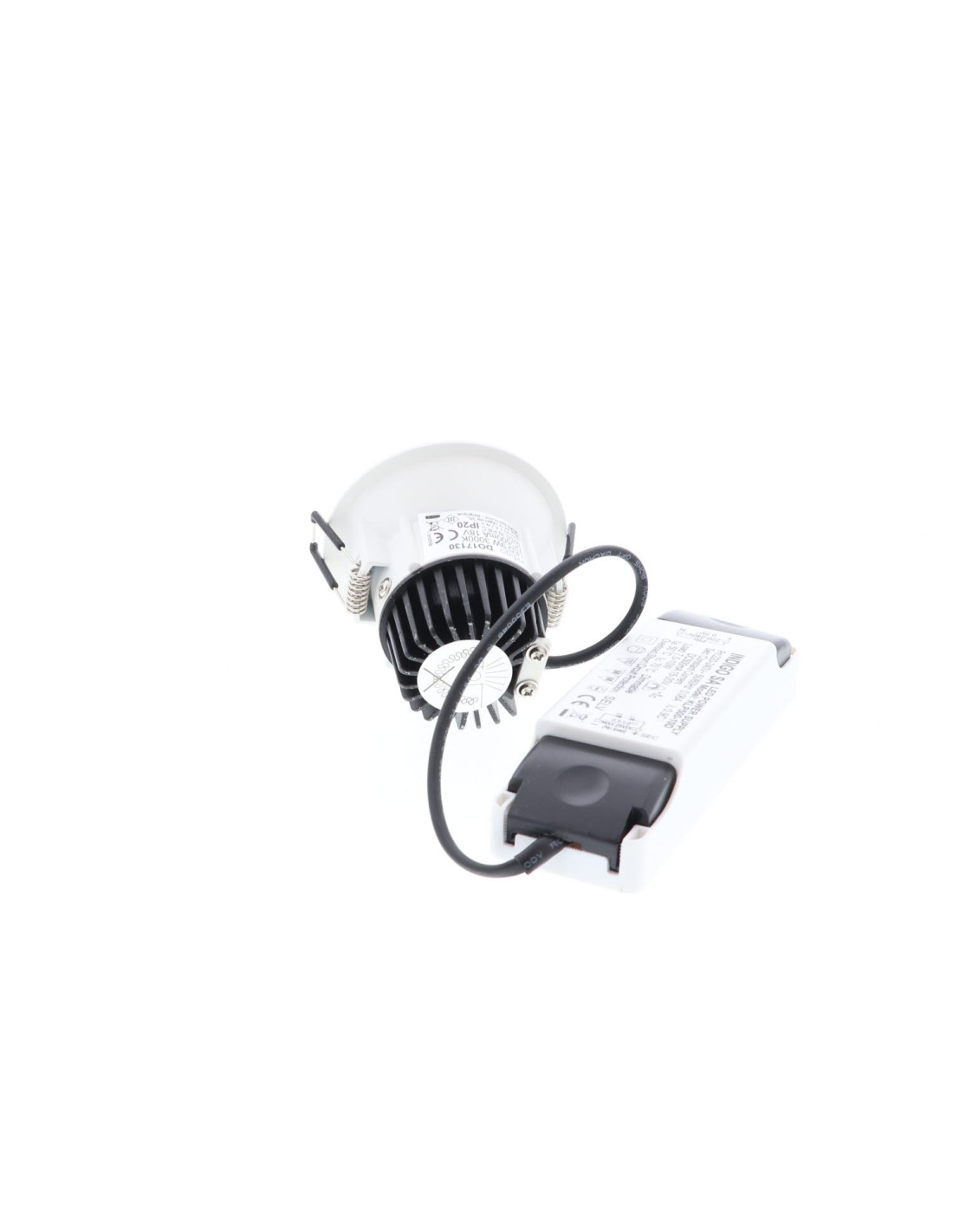 AL3012 RD 9W 1050Lm 3000K 38° IP44 DIM BLANC MAT