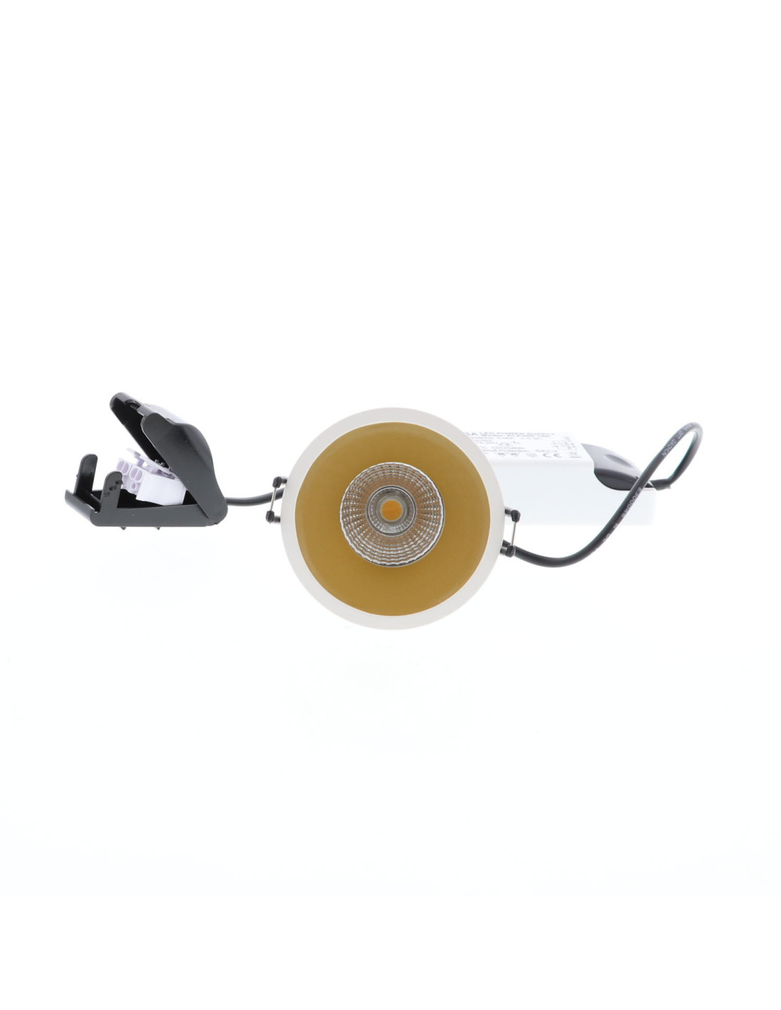 AL3012 RD 9W 1050Lm 3000K 38° IP44 DIM BLANC MAT - DORE
