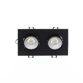 AL2014 SDX 2x9W 2x900Lm 3000K 38° DIM NOIR MAT 2