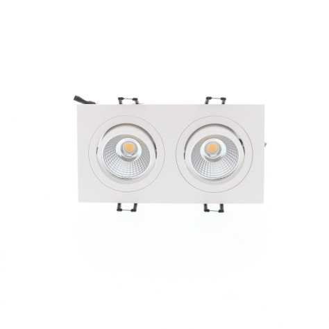 AL2014 SDX 2x9W 2x900Lm 3000K 38° DIM BLANC MAT
