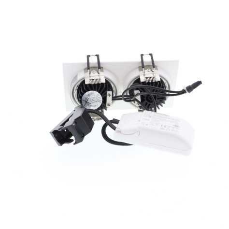 AL2014 SDX 2x9W 2x900Lm 3000K 38° DIM BLANC MAT