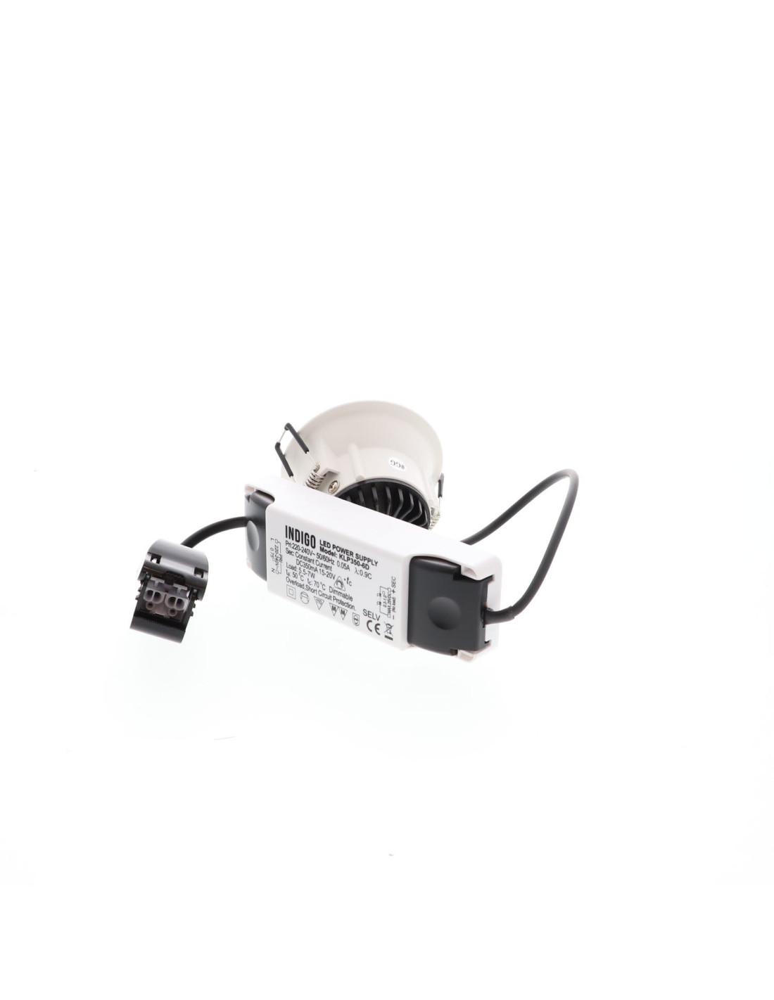 AL3012 RD WARM 6W 530Lm 38° IP44 DIM BLANC MAT