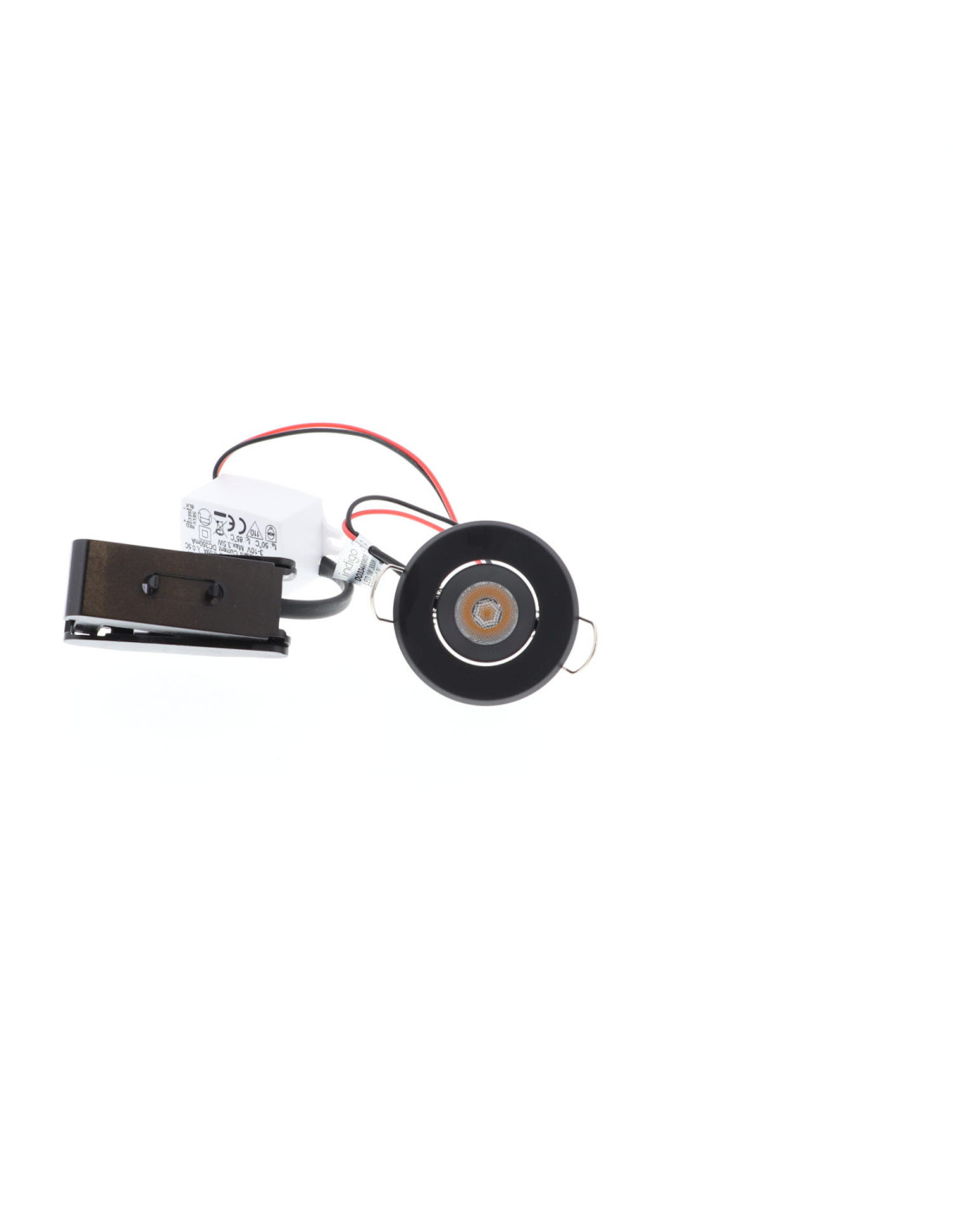 LASY RX 1W 100Lm 3000K 24° IP44 NOIR MAT