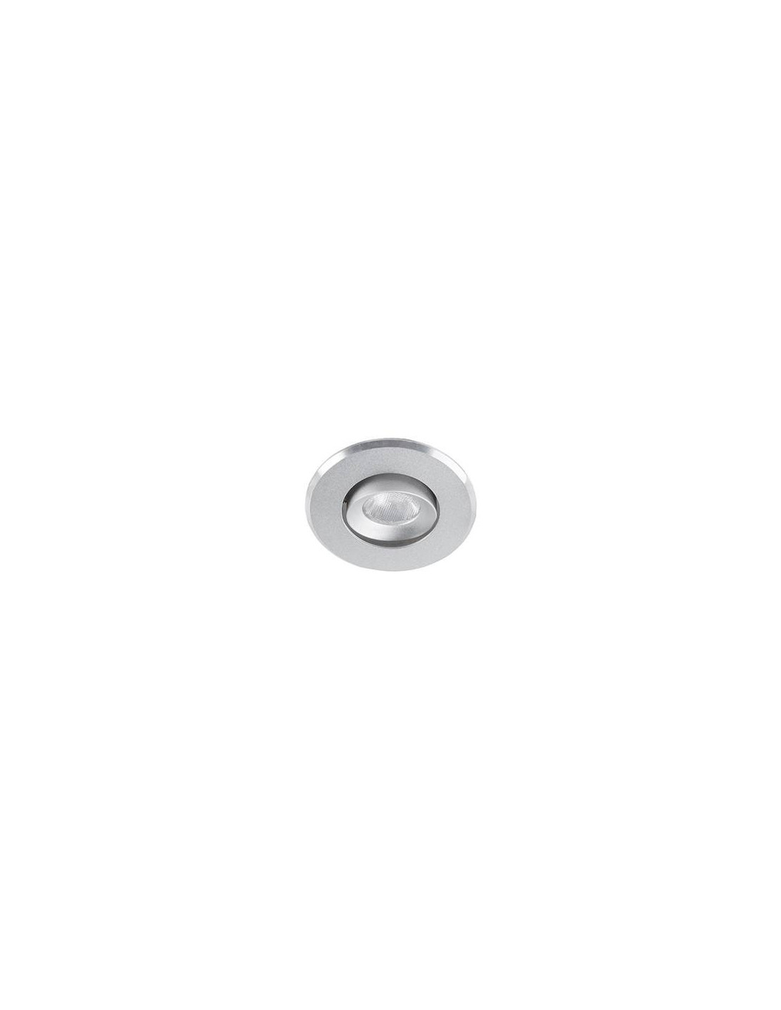 LASY RX 1W 100Lm 3000K 24° IP44 ALUMINIUM SATINE