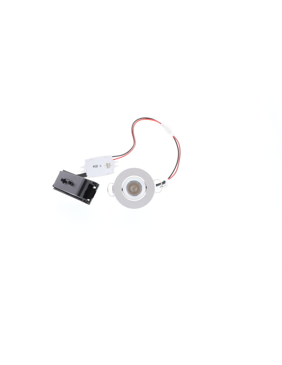 LASY RX 1W 100Lm 3000K 24° IP44 ALUMINIUM SATINE