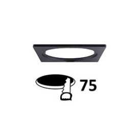 SYLA RD-B BAGUE CARREE 100x100mm NOIR MAT