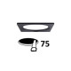 SYLA RD-B BAGUE CARREE 100x100mm NOIR MAT
