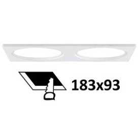 SYLA RD-B BAGUE RECTANGULAIRE 195x100mm BLANC MAT