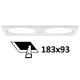 SYLA RD-B BAGUE RECTANGULAIRE 195x100mm BLANC MAT