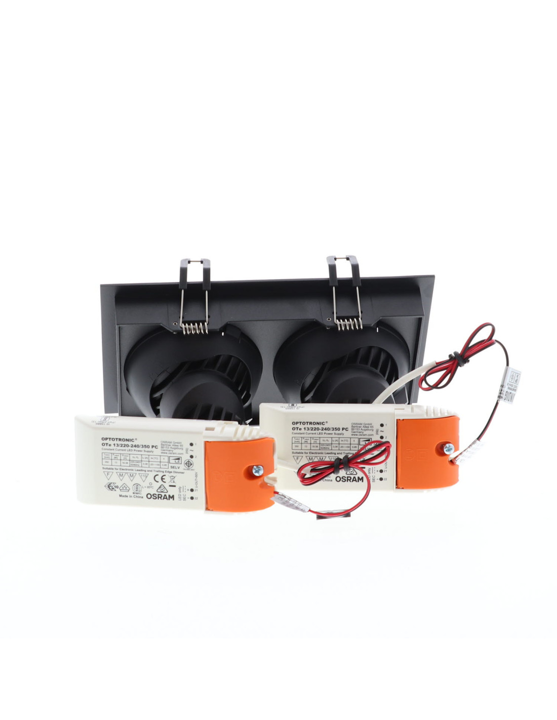 SORA POWER 2x13W 2700K 15° DIM NOIR MAT