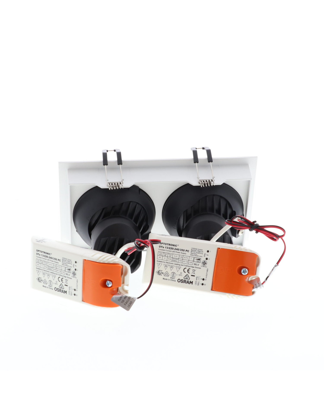 SORA POWER 2x13W 2700K 15° DIM BLANC MAT