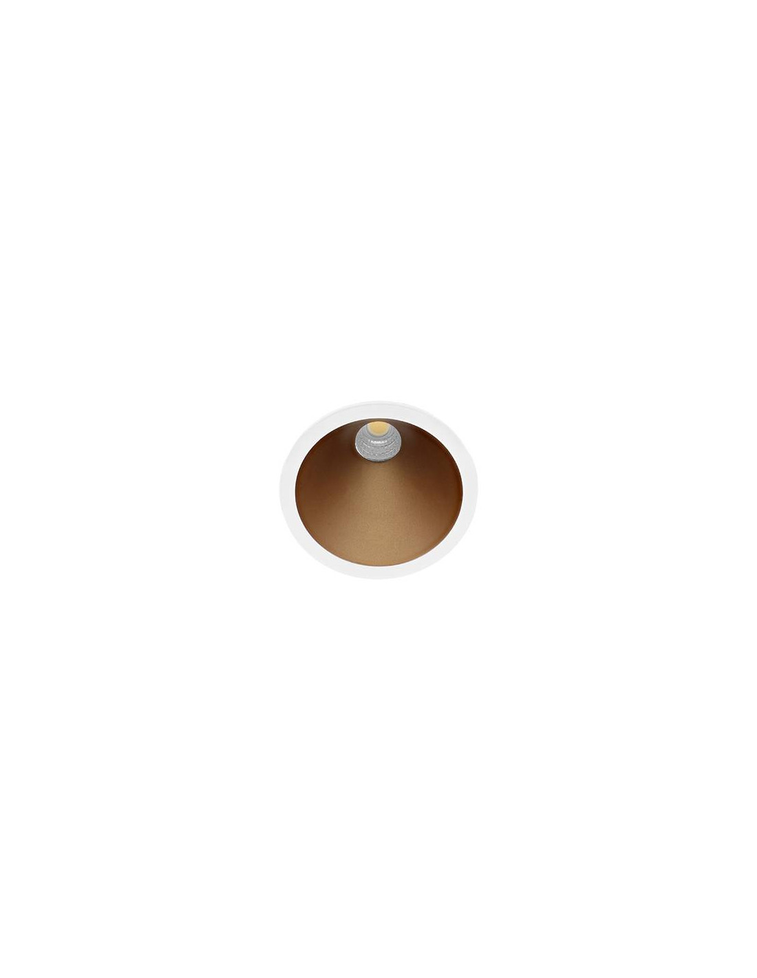 SWEET RD 8W 650Lm 3000K 60° DIM BLANC MAT - CHAMPAGNE