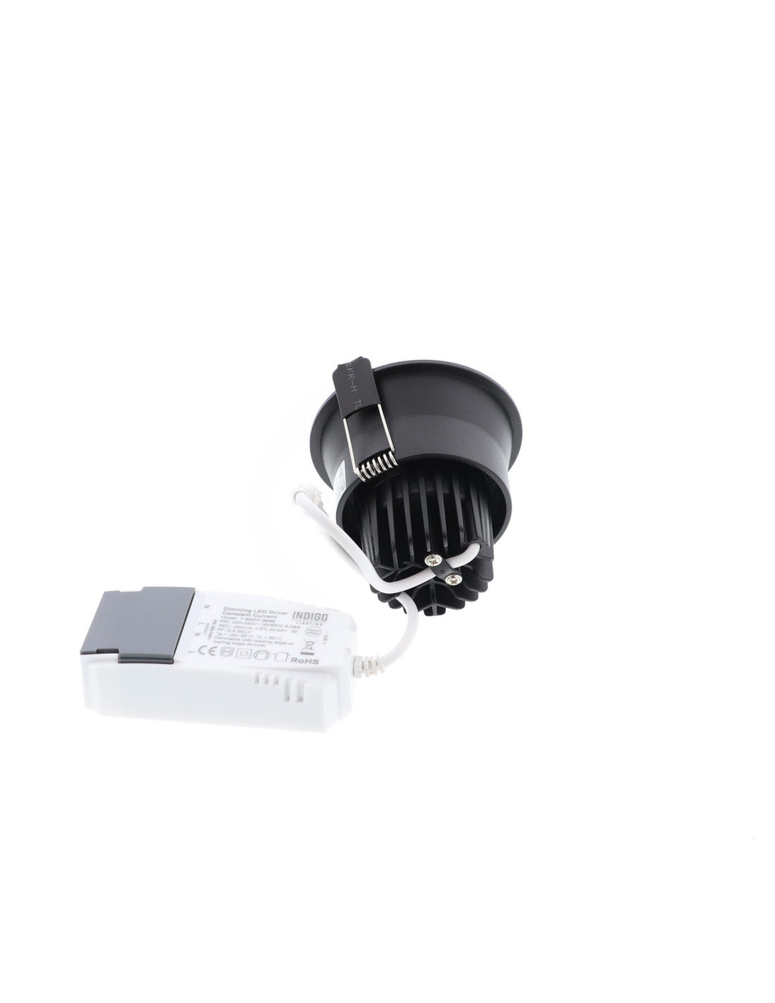 ABY 2 RD 9W 750Lm 3000K 36° DIM NOIR MAT
