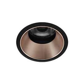 SILK RDX 6W 630Lm 3000K 36° DIM NOIR MAT - OR ROSE