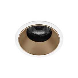 SILK RDX 6W 630Lm 3000K 36° DIM BLANC MAT - CHAMPAGNE