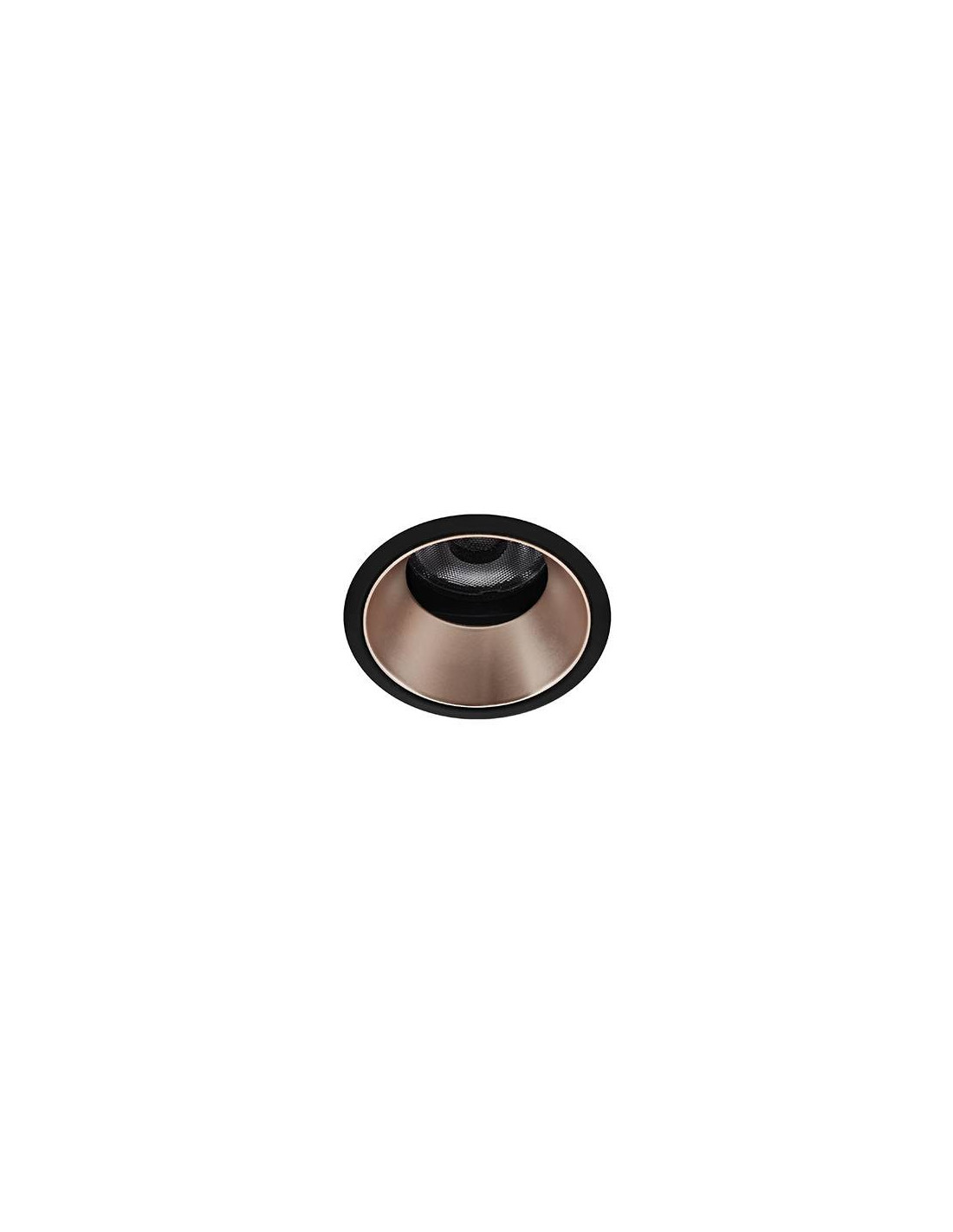 SILK RDX WARM 6W 530Lm 36° DIM NOIR MAT - OR ROSE