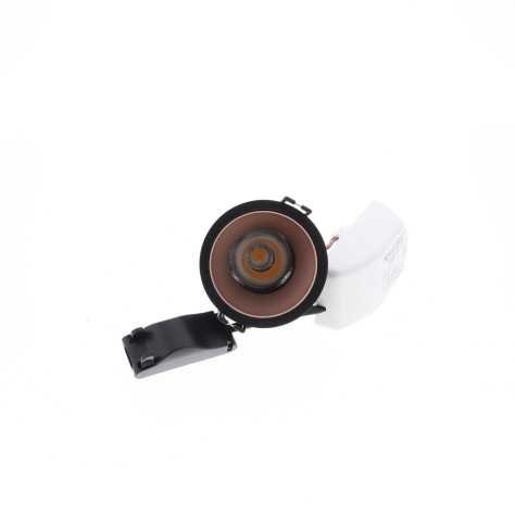 SILK RDX WARM 6W 530Lm 36° DIM NOIR MAT - OR ROSE