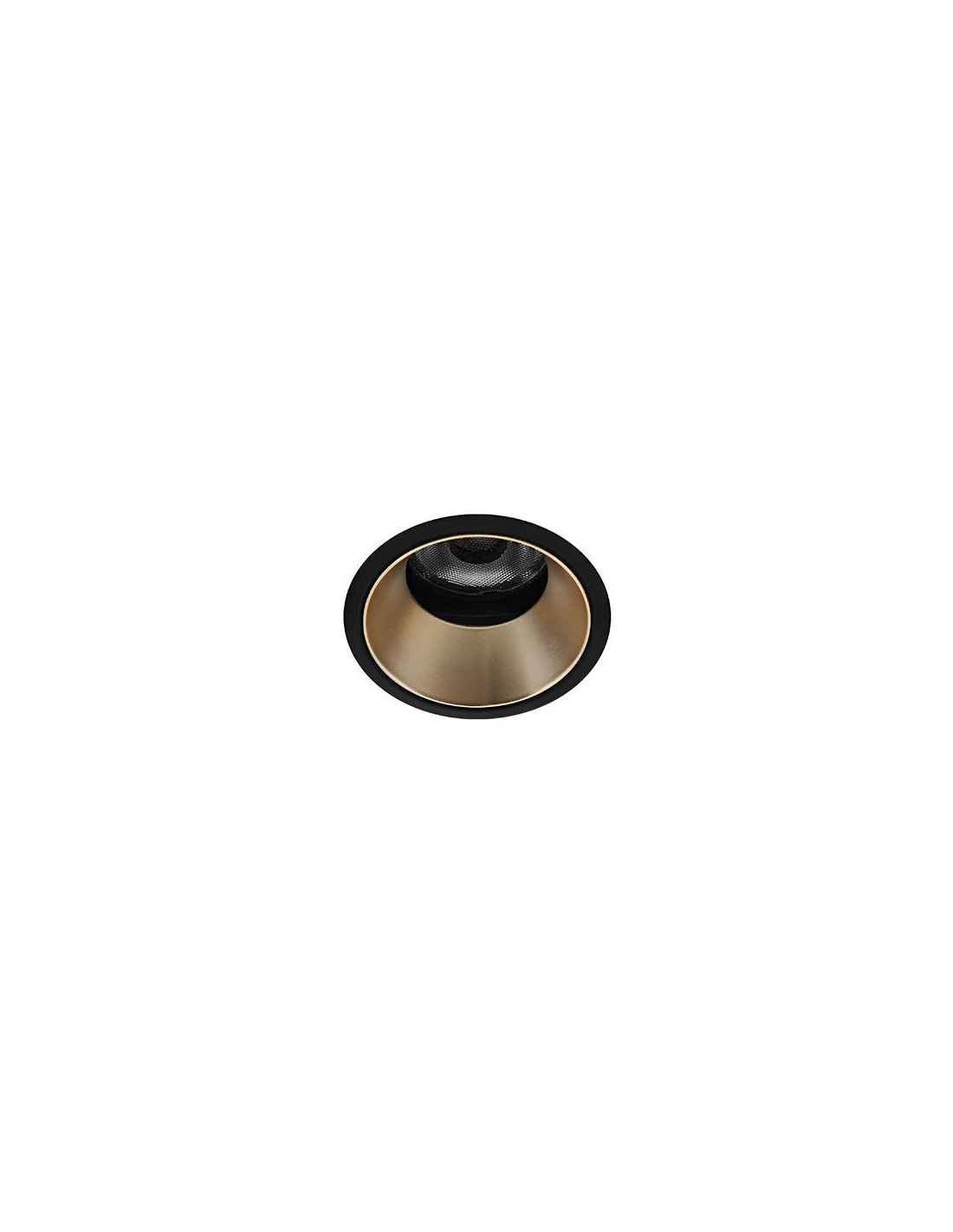 SILK RDX WARM 6W 530Lm 36° DIM NOIR MAT - CHAMPAGNE