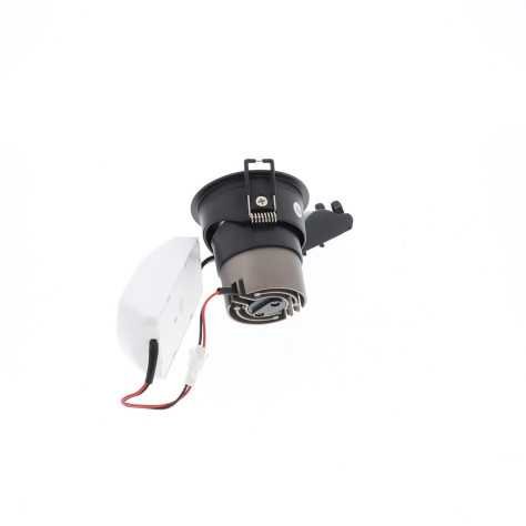 SILK RDX WARM 6W 530Lm 36° DIM NOIR MAT - ARGENT