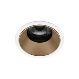 SILK RDX WARM 6W 530Lm 36° DIM BLANC MAT - CHAMPAGNE