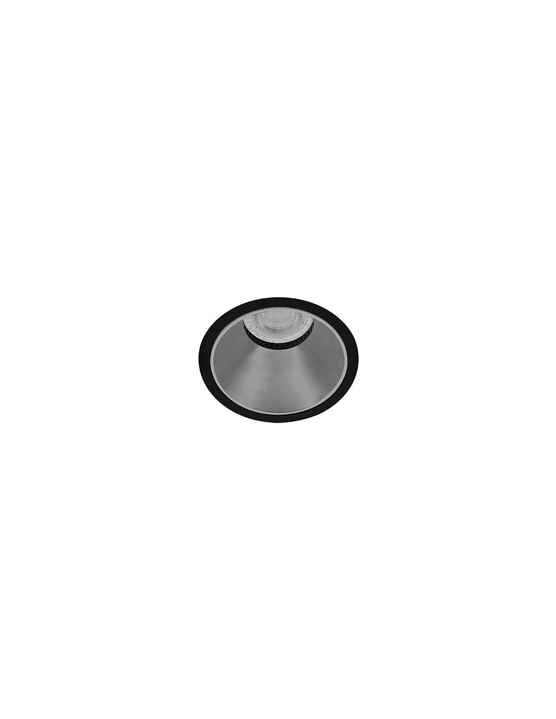 FIJI R GU10 MAX10W PAR16 NOIR MAT - ARGENT