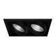 IZA 2 SDX 2x24W 2x3360Lm 60° DIM NOIR MAT