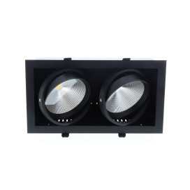 IZA 2 SDX 2x24W 2x3360Lm 60° DIM NOIR MAT 2