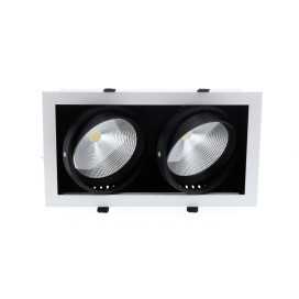 IZA 2 SDX 2x24W 2x2100Lm 60° DIM BLANC MAT 2