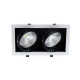 IZA 2 SDX 2x24W 2x2100Lm 60° DIM BLANC MAT