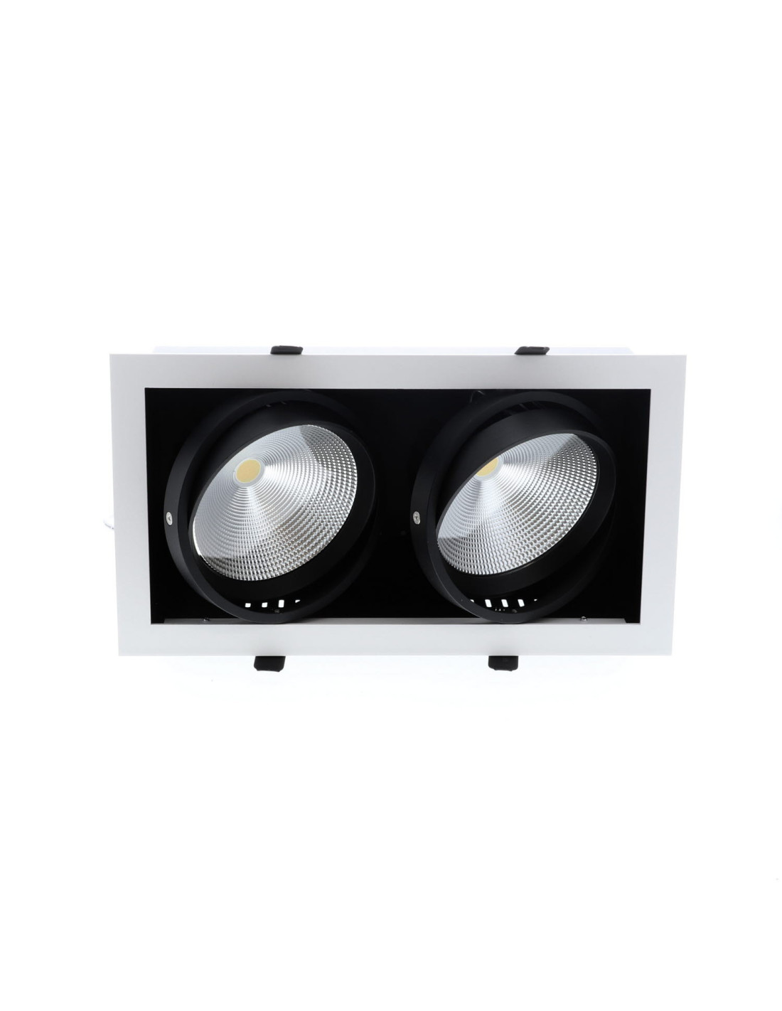 IZA 2 SDX 2x24W 2x2100Lm 60° DIM BLANC MAT