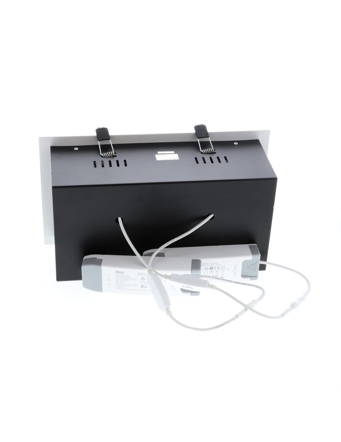 IZA 2 SDX 2x24W 2x2100Lm 60° DIM BLANC MAT