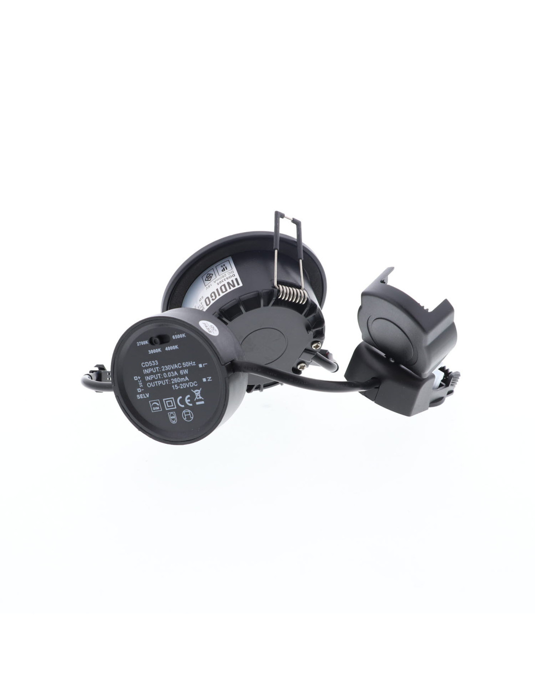 ALEX RDX 6W 700Lm 60° IP65 DIM NOIR MAT
