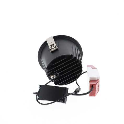 LYON 2 R 25W 3070Lm 4000K 60° IP44 NOIR MAT - ARGENT