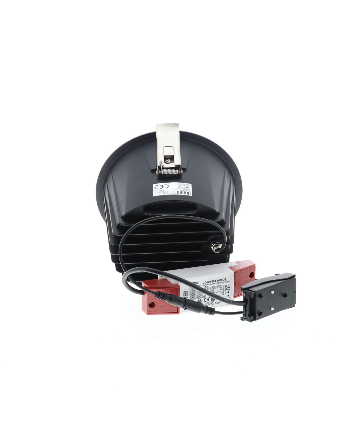 LYON 4 R 40W 5120Lm 4000K 60° IP44 NOIR MAT - ARGENT