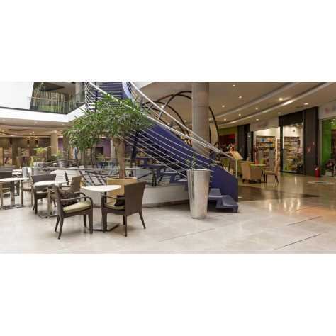 LYON 4 R 40W 5000Lm 3000K 60° IP44 DALI NOIR MAT - ARGENT