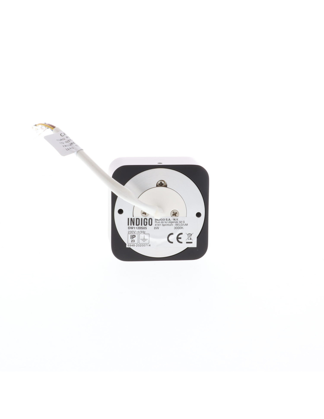 EVA 62 S 7W 455Lm 3000K 38° NOIR MAT