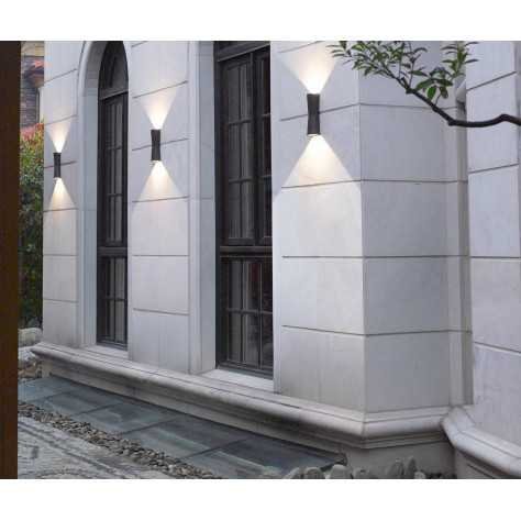 CHERA 2X6W 2X680Lm 3000K 90° IP54 ANTHRACITE